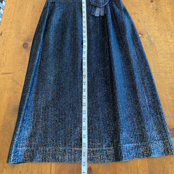 Vintage Black and Iridescent Fitted Cocktail Dress - Picture 7 of 14